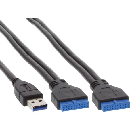 InLine® Frontpanel für den DVD-Schacht, Cardreader, 4x USB 3.0