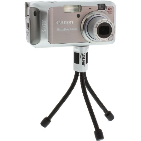 InLine® Mini-Stativ 120mm, flexible schwarze Metallfüße mit Gummikappen