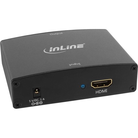 InLine® Konverter HDMI zu VGA, mit Audio, Eingang HDMI, Ausgang VGA und Stereo Audio