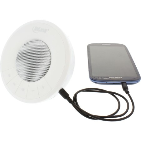 InLine® Bluetooth Lautsprecher mit Freisprech-Funktion, weiß