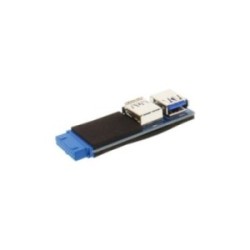 InLine® USB 3.0 Adapter, 2x Buchse A auf Pfostenanschluss
