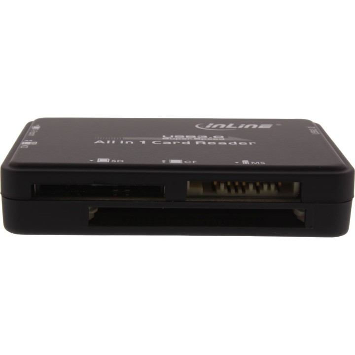 InLine® Cardreader, USB 3.0, all in 1, schwarz