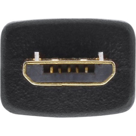 InLine® Micro-USB 2.0 Spiralkabel, USB-A Stecker an Micro-B Stecker, 5m