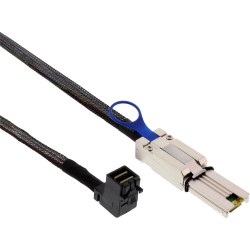 InLine® Mini SAS HD Kabel, SFF-8643 gewinkelt zu SFF-8088, 0,5m