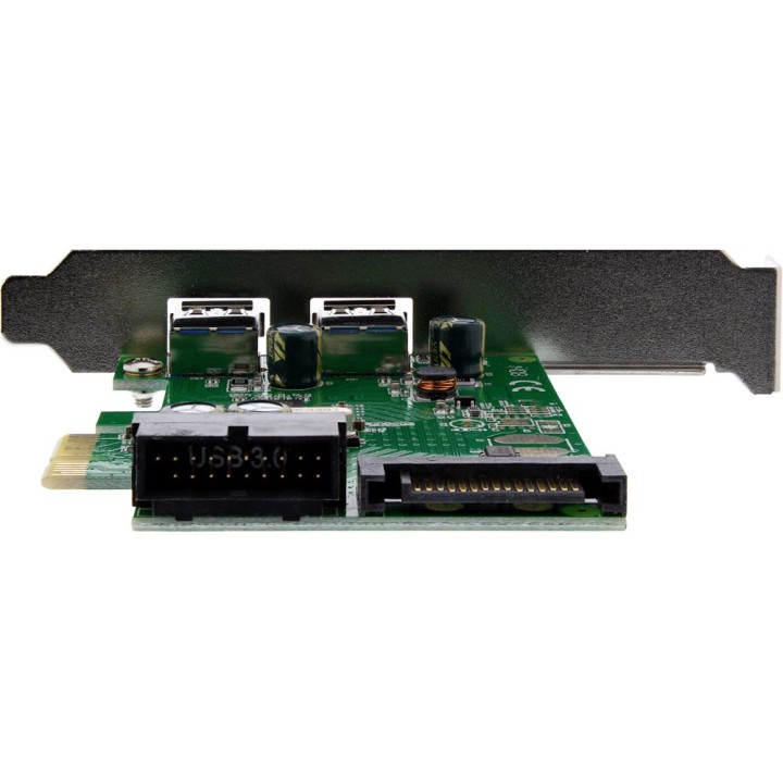 InLine® Schnittstellenkarte, 4x USB 3.0, (2+2) PCIe, inkl. Low-Profile Slotblech