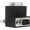 InLine® Adapter, 9pol Sub D Stecker an Buchse, gewinkelt