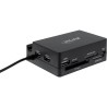 InLine® OTG Stand, Dockingstation mit Card Reader und USB-Hub, schwarz
