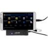 InLine® OTG Stand, Dockingstation mit Card Reader und USB-Hub, schwarz