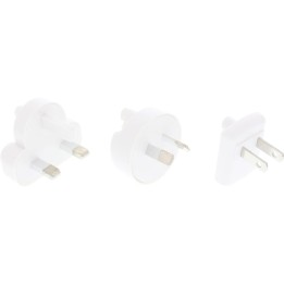 InLine® Stromadapter-Set für USB Netzteil 4-fach, weiß