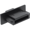 4er Pack InLine® Staubschutz, für eSATA Buchse, schwarz