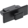 4er Pack InLine® Staubschutz, für eSATA Buchse, schwarz