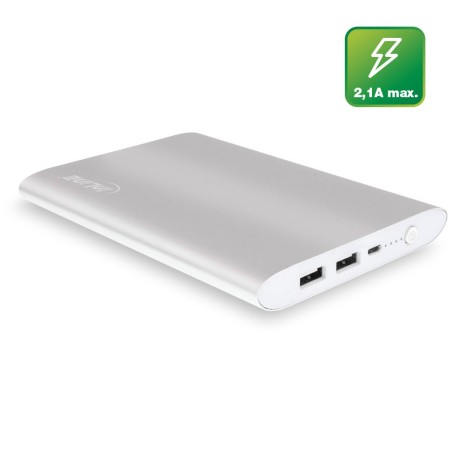 InLine® USB Zusatzakku PowerBank 16000mAh, silber