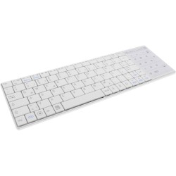 InLine® Bluetooth Mini-Tastatur mit Touchpad, Windows 10 kompatibel, weiß