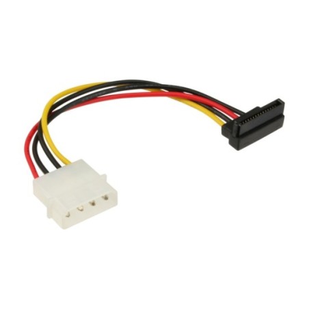 Câble adaptateur d'électricité SATA, InLine®, 1x 5,25" fem. à 15pin SATA mâle, plié vers bas