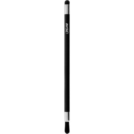 InLine® Stylus mit Pinsel, Stift für Touchscreens von Smartphone und Tablet, schwarz