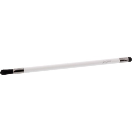 InLine® Stylus mit Pinsel, Stift für Touchscreens von Smartphone und Tablet, weiß