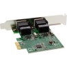 InLine® Dual Gigabit Netzwerkkarte, PCI Express, 2x 1GBit/s, PCIe x1, inkl. low profile Slotblech