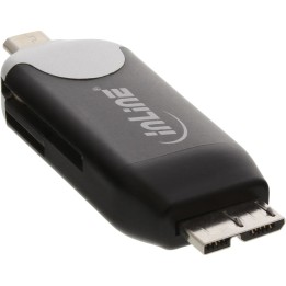 InLine® USB OTG Cardreader mit Micro-USB 3.0 und Micro-USB 2.0 Dual Interface, für SDXC und microSDXC