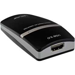 InLine® USB Grafikkarte, USB 3.0 zu HDMI, mit HDMI zu DVI Adapter, max 2048x1152