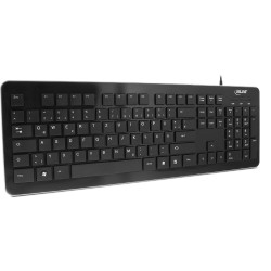 InLine® Design Keyboard, Tastatur, USB-Kabel, flache Tasten, DE Layout, schwarz