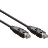 InLine® Patchkabel 180°, S/FTP (PiMf), Cat.6A, 500MHz, halogenfrei, Kupfer, schwarz, 10m