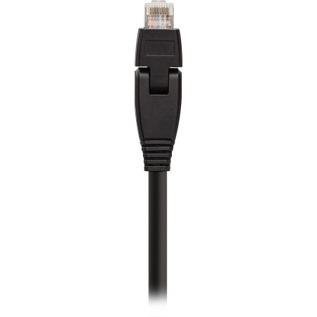 InLine® Patchkabel 180°, S/FTP (PiMf), Cat.6A, 500MHz, halogenfrei, Kupfer, schwarz, 10m