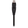 InLine® Patchkabel 180°, S/FTP (PiMf), Cat.6A, 500MHz, halogenfrei, Kupfer, schwarz, 10m
