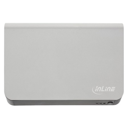 InLine® Ultrabank Zusatzakku PowerBank 20000mAh, silber, Ausgang 5V USB/12V/16V/19V