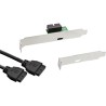 InLine® Slotblech USB 3.1, 1x USB Buchse Typ C auf intern Mainboardanschluss, 0,5m InLine® Slotblech USB 3.1, 1x USB Buchse Typ C auf intern Mainboardanschluss, 0,5m