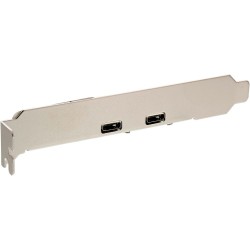 InLine® Slotblech USB 2.0, 2x USB Buchse Typ C auf intern Mainboardanschluss, 0,5m