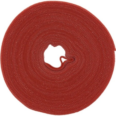 InLine® Kabelbinder, Klettverschlussband 16mm, rot, 10m