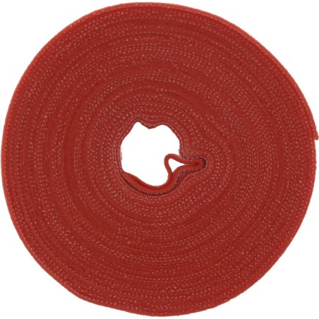 InLine® Kabelbinder, Klettverschlussband 16mm, rot, 10m
