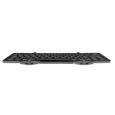 InLine® BT-Quick faltbare Bluetooth Tastatur, mit Hülle, für iOS, Android, Windows, schwarz, deutsches Layout