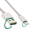 InLine® Lightning USB Kabel, für iPad, iPhone, iPod, silber/Alu, 1m InLine® Lightning USB Kabel, für iPad, iPhone, iPod, silber/Alu, 1m