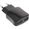 InLine® USB DUO+ Ladeset, Stromadapter mit 2m Kabel, 100-240V zu 5V/2.1A, schwarz InLine® USB DUO+ Ladeset, Stromadapter mit 2m Kabel, 100-240V zu 5V/2.1A, schwarz