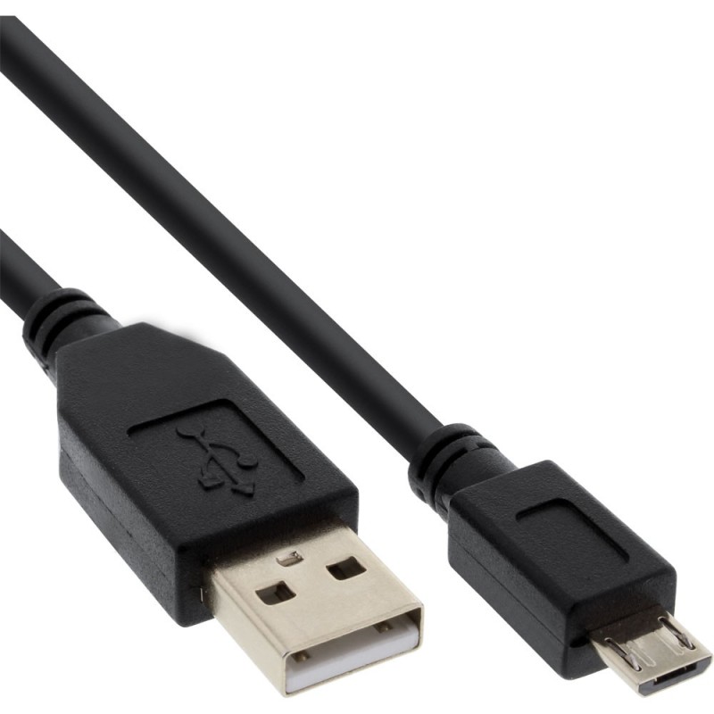 InLine® USB DUO+ Ladeset, Stromadapter mit 2m Kabel, 100-240V zu