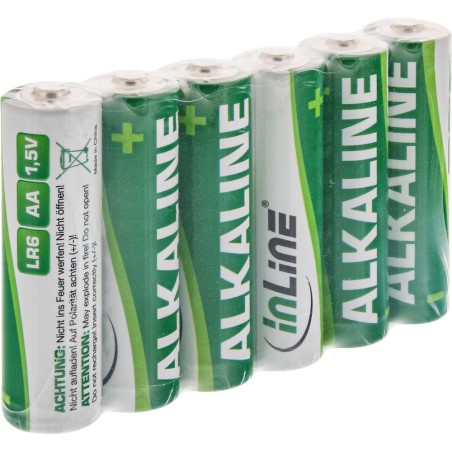 InLine® Alkaline High Energy Batterie, Mignon (AA), 12er Pack