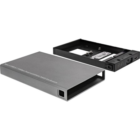 InLine® USB 3.1 Gehäuse für Dual mSATA 6G SSD, mit RAID, USB Typ C Buchse
