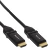 InLine® HDMI Kabel, HDMI-High Speed mit Ethernet, Stecker / Stecker, verg. Kontakte, schwarz, flexible Winkelstecker, 5m InLine® HDMI Kabel, HDMI-High Speed mit Ethernet, Stecker / Stecker, verg. Kontakte, schwarz, flexible Winkelstecker, 5m