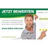 InLine® "Visitenkarte" Endkunden, "LiveSupport" und "Jetzt Bewerten"