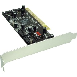 Carte d'interface, InLine®, SATA RAID carte contrôleur 4-Kanal, PCI
