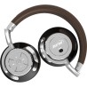 InLine® PURE I, Bluetooth Over Ear Kopfhörer mit Active Noise Cancelling braun-silber