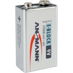 Ansmann Lithium Batterie 9V Block E 1er Blister (5021023)