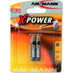 Ansmann Alkaline X-Power Batterie, (AAAA), 2er Pack (1510-0005)