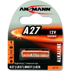 Ansmann Alkaline Batterie A27, 12V, 1er Blister (1516-0001)