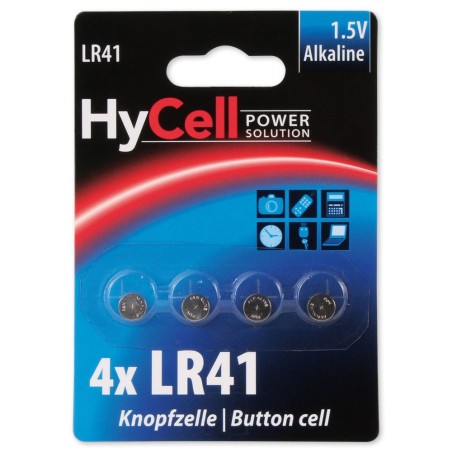 Ansmann Knopfzelle 1,5V Alkaline Typ LR41, 4er Blister (1516-0025)