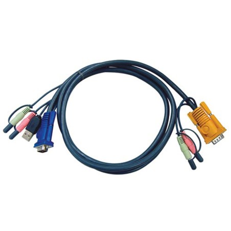 ATEN 2L-5302U KVM Kabelsatz, VGA, USB, Audio, Länge 1,8m