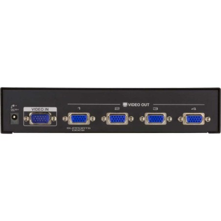 ATEN VS134A Video-Splitter S-VGA 4-fach Monitor-Verteiler, 450MHz