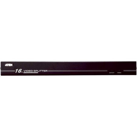 ATEN VS0116 Video-Splitter S-VGA 16-fach Monitor-Verteiler, 250Mhz, 1HE, Rackmontage