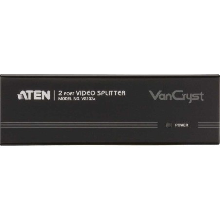 ATEN VS132A Video-Splitter S-VGA 2-fach Monitor-Verteiler, 450MHz